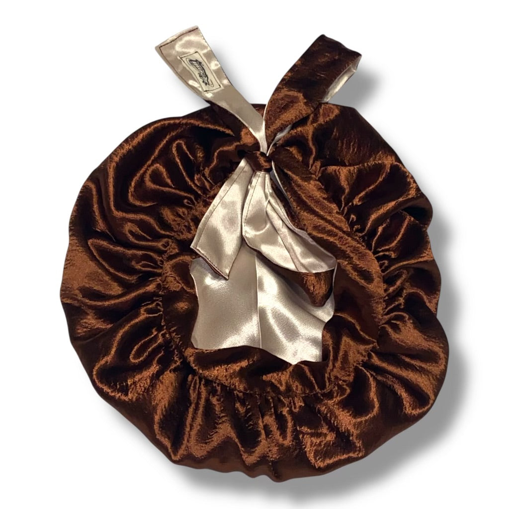 Brown Reversible Bonnet