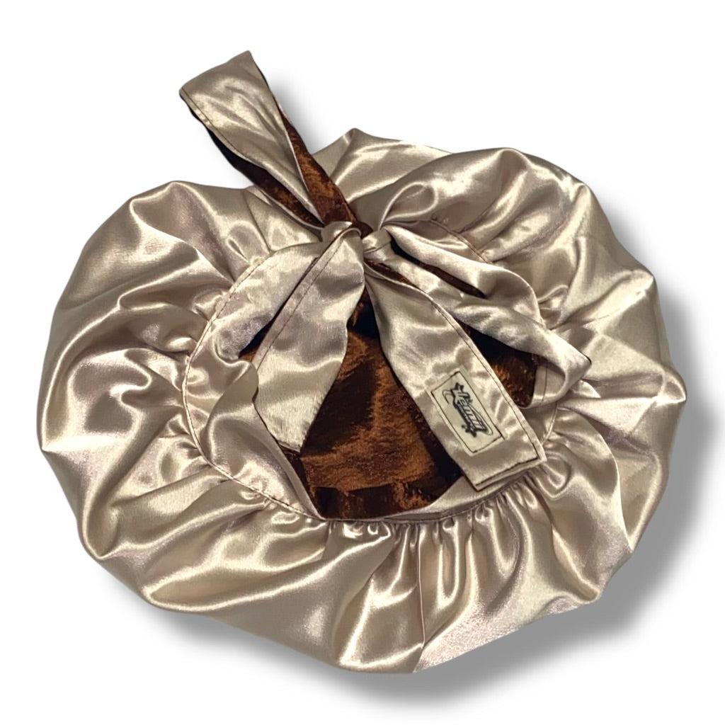 Brown Reversible Bonnet
