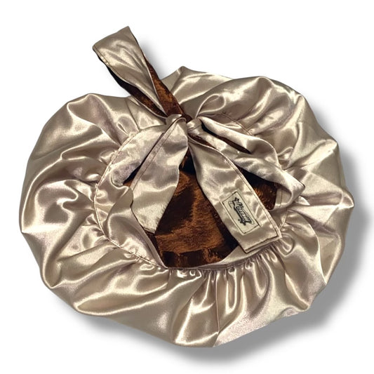 Brown Reversible Bonnet